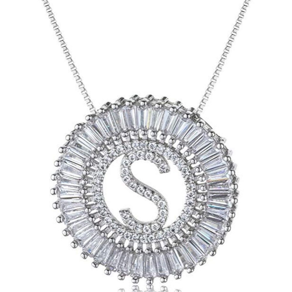 A-Z ALL LETTERS Cubic Zirconia Necklace